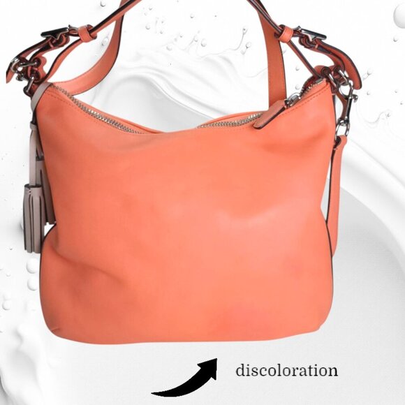 Coach Legacy Perforated Leather Courtenay Hobo in coral - Picture 9 of 13